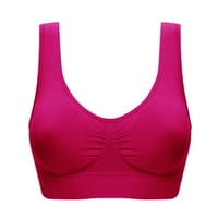 Riforla BRA Plus grudnjaka ultra tanka veličina puna čaša vrhovi velikih boja Sports Women Bra Ženska bluza Hot Pink XXXXXXL