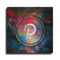 Luxe Metal Art 'Dot Polkadot Crypto Coin,' Metal Wall Art, 12 x12