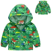 Kpoplk Toddler kožna jakna, dječji dječaci Dječji kaputi s toplim laganim puffer podstavljenom jaknom Vjetrootrna odjeća za odjeću