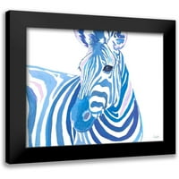 Goodrich, Chelsea Crni moderni uokvireni muzej umjetničko print pod nazivom - živopisna zebra