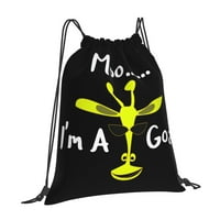 Giraffe Moo Ja sam kozje tiskane torbe za odštampavanje teretane Sportska putnička vučna ruksačka torbica za muškarce za muškarce