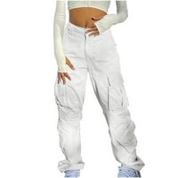 Ženske hlače u ulici Long Hlače Design Sense Multi džepni kombinezon za crtanje elastičnih sportskih