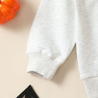 Toddler Boy djevojka odjeća s dugim rukavima Pismo pulover vrhove hlače odijelo slatka odjeća za bebe