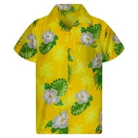 Ženska majica modne bluze Top cvijeće list ananas Funky prednji džep Ispiši Žene Ljeto Svakodnevno Vruće