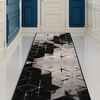 Custom Veličina tepih za rupke sa apstraktnim dizajnom Crna boja ili široko odabiru duljinu neklizajuću gumenu podlogu