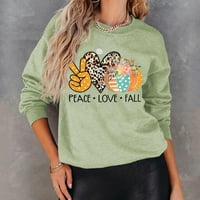 Love Fall Love Bundkin Leopard Print Dan zahvalnosti Jesen Zimska dno Dugih rukava DuksHirt Cool Dukserice