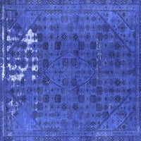 Ahgly Company Zatvoreni kvadrat Perzijski plavi boemski prostirke, 6 'kvadrat