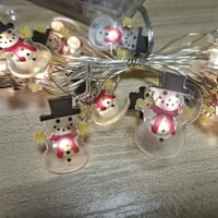 Božićni ukrasi Santa Claus Svjetla, božićna žica svjetla LED baterija Pokrenuta za vanjski vrt, travnjak,
