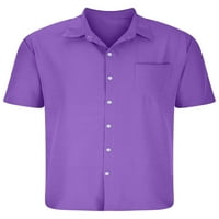 Muški vrhovi Ljetne košulje za bluze s bluzom Classic Tee Dnevna nosi majicu ljubičasta L