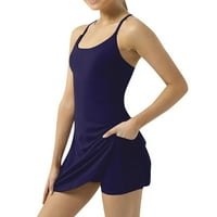 Baycosin ženske haljine ljetne teniske haljine vježbanje vježbanje sa ugrađenim u grudnjacima i kratkim
