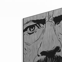 Luxe Metal Art 'Danny Trejo 2' Giuseppe Cristiano, Metalna zida Art, 16 x24