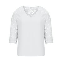 Plus veličine za žene kratkih rukava Bluze Regularne fit T majice Pulover Ties Vruće majice V izrez