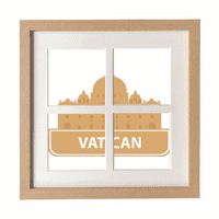 Vatikan Yellow overmark uzorak okvira zidna tabla zaslon za prikaz