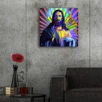 Epska umjetnost 'Šareni Krist I' EPIC ART portfelj, akril staklena zidna umjetnost, 24 x24