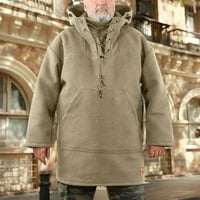 Duksevi za muškarce Zimska vuna teški kaput jakna za slobodno vrijeme Boja plus veličina casual dukserice