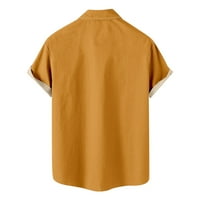Muška mišićna majica Gym gumb sa džepom Blowwown Bluza kratkih rukava Gothic Streetwear Golf vrhovi cvjetni print pulover vrhove kolumbia košulja zlato s