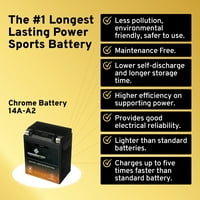 Chrome baterija YB14A-A baterija za vozila za Kawasaki Mule 300cc svih godina