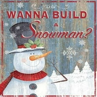 Izgradite plakat snjegovića print p.s. Art Studios