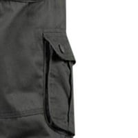 Zkozptok teretni pantalone za žene elastični struk harem čvrste boje labavi više -potkati casual lattren pantalone, siva, xxxxxl