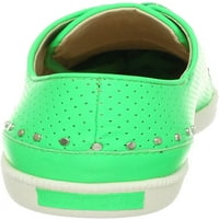 Butik ženske katelne modne cipele čipke up tenisice, zelene boje