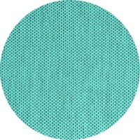 Ahgly Company u zatvorenom okruglom sažetak tirkizne plave suvremene prostirke savremene površine, 6 'krug