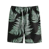 Vremenske muške ljetne kratke hlače za tinte na srednjim strukom ispisane hlače Ležerne prilike sportske hlače na plaži XXL