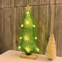 Mini božićna stabla LED stabla Decrettop Decoration Festival isporučuje umjetno postolje šareno LED