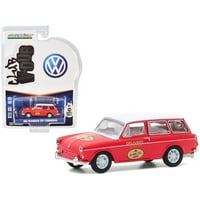 Volkswagen Tip kvadratne servis za dostavu Pennzoil Crvena s bijelim Top Club Vee V-Dub serija Diliecast