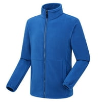 Petort Women Zip Up up dukseve s dugim rukavom pad s kapke sa kapuljačom Sherpa sa džepovima Blue, 2xL