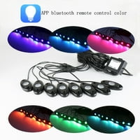 Pods LED Rock Svjetla modificirana boja Promjena Bluetooth-kompatibilne u podlogu RGB Svjetla za vozila