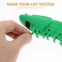 Prijenosna mačka žvakačka igračka mačja boja otporna na ugriz-otporna na čahur Silikonske zube čistač