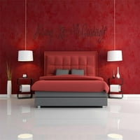 Prilagođeni zidni naljepnica uvijek me poljubi laku noć - naljepnica - vinilni zid - trendy stilski dom dekor Fashion 8x20