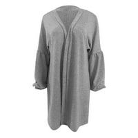 Homodles Casual Cardigan džemperi za žene- Ležerne potplata boja Kardigana Lagana siva veličina m