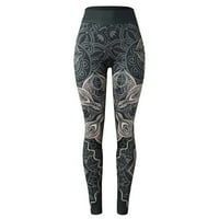 Yoga gamaše za žene sa džepovima Slim Fit čipkasti čvrste boje prozračne jogggers hlače dame pantalone