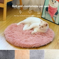 ANVAZISIS CAT CASHION Okrugli držite toplinski super meki psi krevetić za spavanje za spavanje za kućno