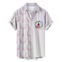 Suncoda Easter Bunny Jaja Grafičke muške havajske majice Uskrsni dan Tees Muškarci Outfit Muški trenerke Ljetne odjeće
