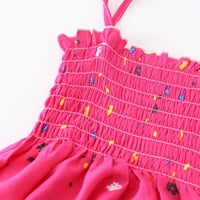 Penkaiy mammy i ja odjeća Rainbow Sling haljina Boho Beach Haljine Mother Kćeri Obiteljski pogled sadrži