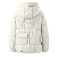 Zimska jakna od pamučne poliestere zimske kaput labavo lagani debeli kaputi sa kapuljačom