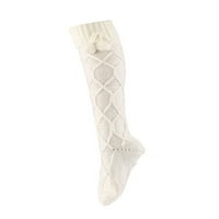 Amiliee žene čarape čvrste boje pletene nogu grijači duge cijevi za jesen zima