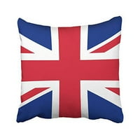 Winhome Blue i Crveno-bijelo britanska zastava Dekorativni jastučnici sa skrivenim jastukom za patent