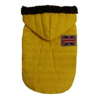 Park Pet Jacket Poliester Britanska zastava uzorak ekstra topli hood hoodie zimi za pse jakna za kućne ljubimce sa kapuljačom