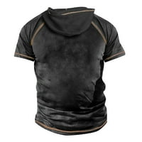 Muška majica Majica Grafički tekst Crni Vojni zeleni bazen Tamno siva 3D štamparija ulična ležerna majica