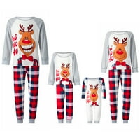 Božićna porodica koja odgovara pidžami setovi tate mammy djeca Xmas Spavaće noćne odjeće PJS odijelo