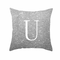 Engleski slovi Dekorativni jastuk za bacanje navlake mekani ugodni jastuk za abecedu Obuhvatljive breskve