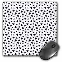 3Droza crno-bijeli trokut minimalistički uzorak - jastučić miša, po