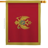 Zastava Crne Gore Državljanstvo dvostrano dvorište baner