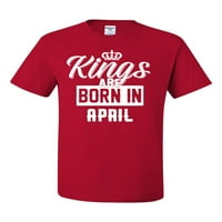 Kraljevi su rođeni u aprilskoj grafičkoj majici Humor Muška, Crvena, 3xL