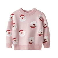 Topla pulover dukserica Xmas odjeća za djecu Božićni džemper slatki božićni džemper djevojački dječak pleteni džemper