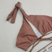 Ichuanyi Woman kupaći kostim, čišćenje Ženske solidne boje seksi bikini kostim za cipele s kupaćim odjećom
