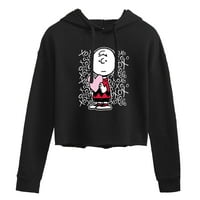 Kikiriki - Charlie Brown Xoxo - Juniors obrezani pulover Hoodie